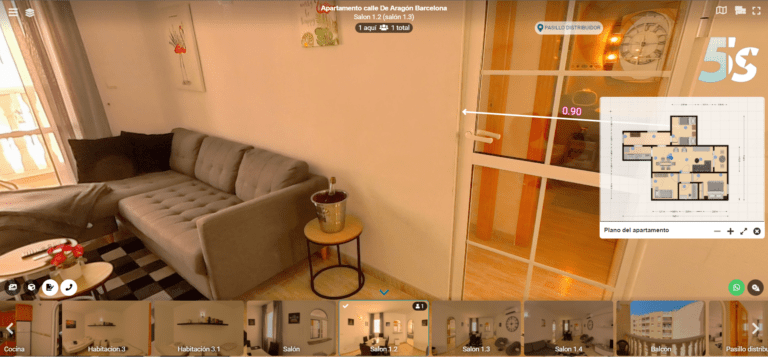 Tour virtual inmobiliario Barcelona